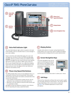 Cisco IP 7945: Phone Overview A  B  C 