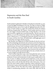 Depression and the New Deal in South Carolina