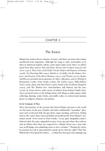 The Essays CHAPTER 2