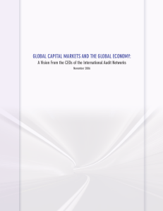 Global Capital Markets and the Global eConoMy: november 2006