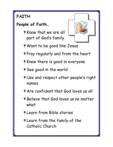 FAITH People of Faith… Know that we are all &gt;