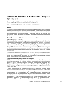 Immersive Redliner: Collaborative Design in Cyberspace