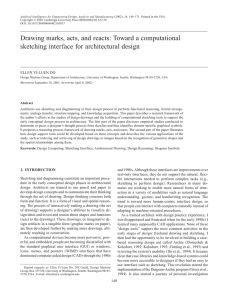 Drawing marks, acts, and reacts: Toward a computational ELLEN YI-LUEN DO