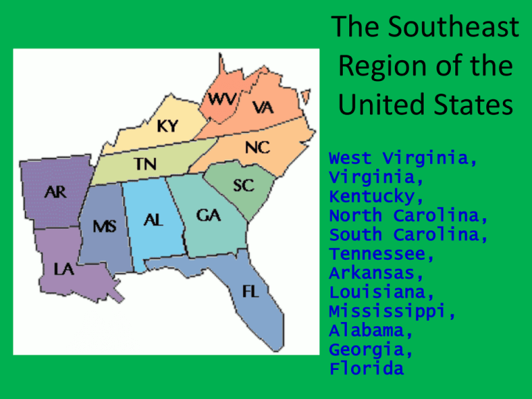 the-southeast-region-of-the-united-states