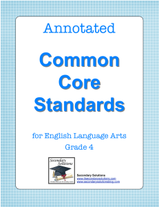 Common Core Standards Annotated