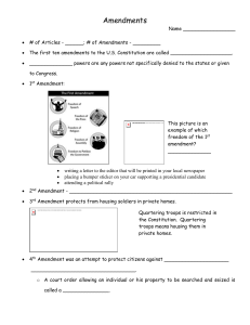 Amendments