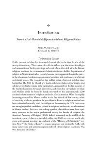+ Introduction Toward a Post-Orientalist Approach to Islamic Religious Studies