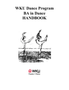 WKU Dance Program BA in Dance HANDBOOK