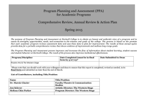 Program Planning and Assessment (PPA) for Academic Programs