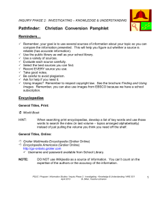 Pathfinder:    Christian  Conversion  Pamphlet Reminders…