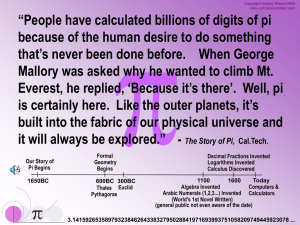 “People have calculated billions of digits of pi