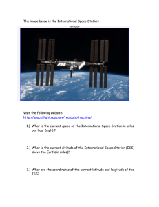 The image below is the International Space Station: