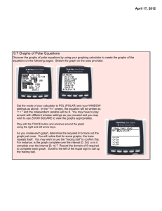9.7 Graphs of Polar Equations April 17, 2012