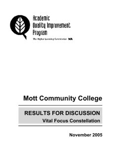 Mott Community College RESULTS FOR DISCUSSION Vital Focus Constellation Summary