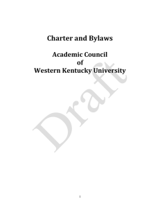 Charter!and!Bylaws! ! Academic!Council!! of!!