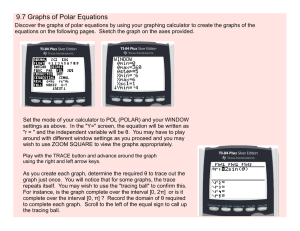 9.7 Graphs of Polar Equations