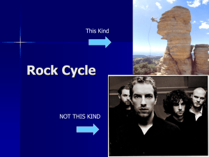 Rock Cycle This Kind NOT THIS KIND
