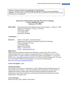 EDLD 6300 Data Informed Decision-Making 1