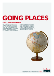 GOING PLACES EXECUTIVE SUMMARY