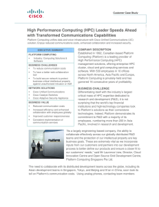 High Performance Computing (HPC) Leader Speeds Ahead with Transformed Communications Capabilities