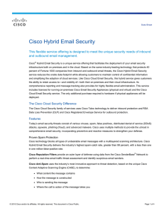 Cisco Hybrid Email Security