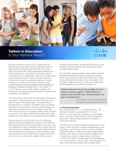 Tablets in Education: Is Your Network Ready?