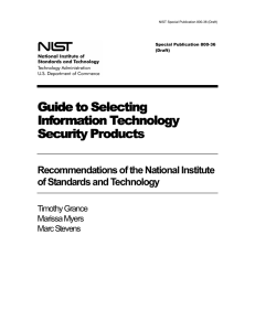 Guide to Selecting Information Technolog