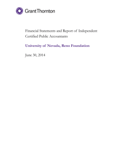 Financial Statements and Report of  Independent Certified Public Accountants