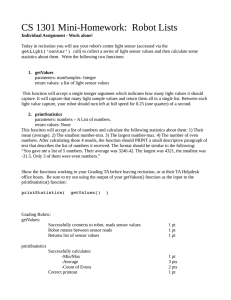 CS 1301 Mini-Homework:  Robot Lists