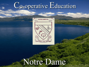 C E Notre Dame o-operative