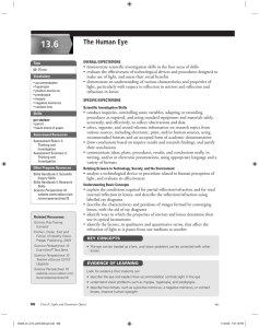 13.6 The Human Eye