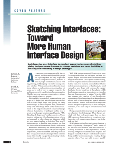 Sketching Interfaces: Toward More Human Interface Design