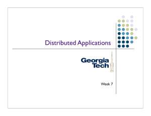 Distributed Applications Week 7