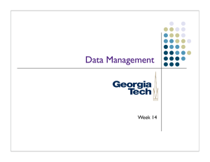 Data Management Week 14
