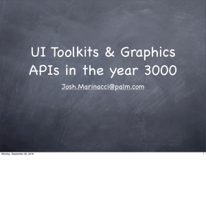 UI Toolkits &amp; Graphics APIs in the year 3000  1