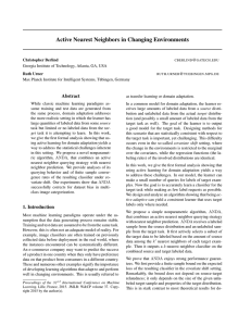 Active Nearest Neighbors in Changing Environments