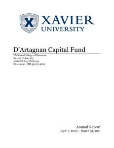 D’Artagnan Capital Fund  Annual Report April 1, 2010 – March 31, 2011