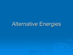 Alternative Energies