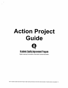 Q Action Project Guide Academic OvdIit Improvement Prorm