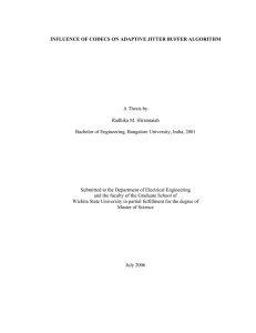 A Thesis by Radhika M. Hirannaiah