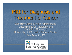MRI for Diagnosis and Treatment of Cancer