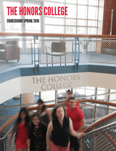 THE HONORS COLLEGE COURSEBOOK SPRING 2016
