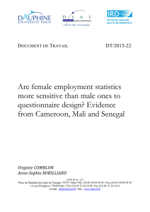 Are female employment statistics more sensitive than male ones to