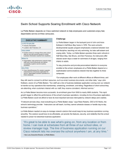 Swim School Supports Soaring Enrollment with Cisco Network