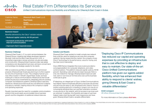 Real Estate Firm Differentiates its Services Case Study