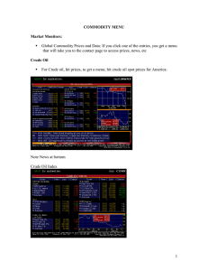   Global Commodity Prices and Data: If you click... that will take you to the contact page to access... COMMODITY MENU