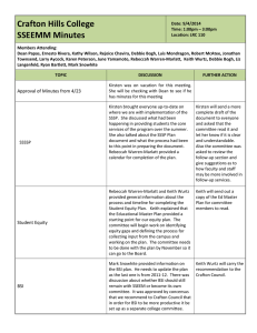 Crafton Hills College SSEEMM Minutes