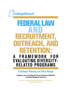 AND FEDERAL LAW RECRUITMENT, OUTREACH, AND