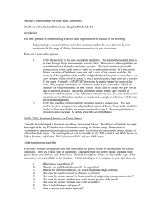 Practical Commissioning of Photon Beam Algorithms