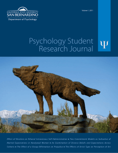 Ψ Psychology Student Research Journal